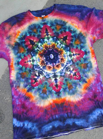 Ice-Dyed Mandala Plus-Size Tall Beefy-T® Shirt
