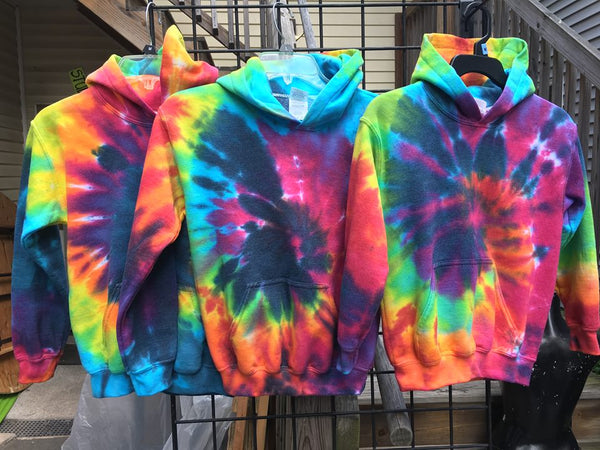 Youth Rainbow Spiral Hoodies – Cashapp - Main Image