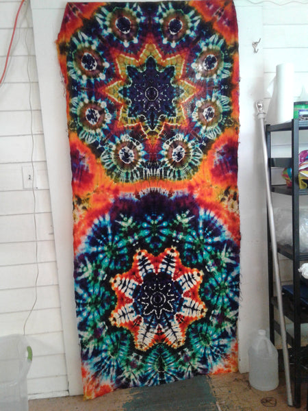 Tie-Dyed Mandala Door Curtain