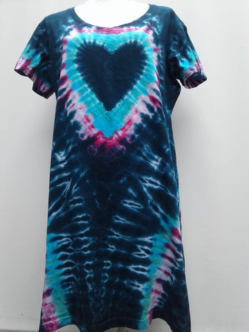 "The Blues" Heart Pattern Beach Cover-Up