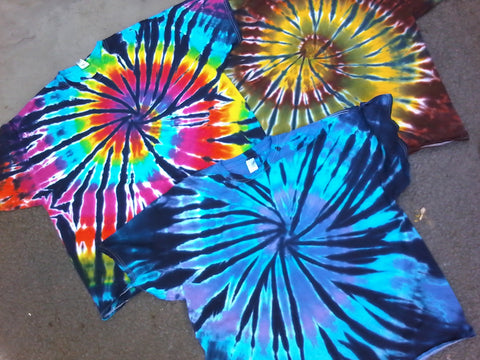 Tie Dye Spiral 3-Pack (bold colors)
