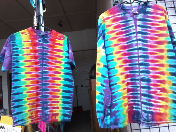 Rainbow pleats Long sleeve t-shirts