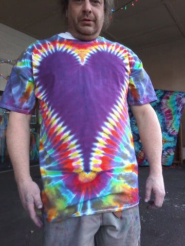 Really BIG Heart Tie-Dye Plus-Size Tall Beefy-T® Shirt